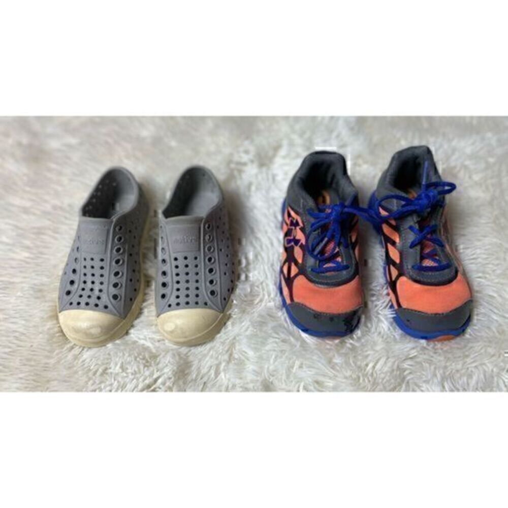 2 pair Native & Under Armour Toddler C9 Shoe Lot